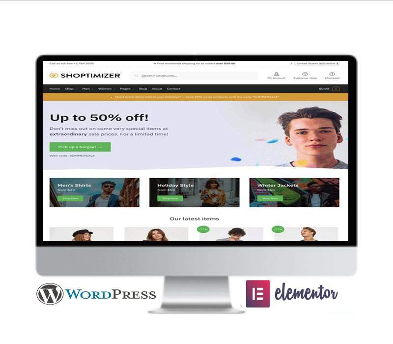 Tema WordPress Shoptimizer – WooCommerce rápido