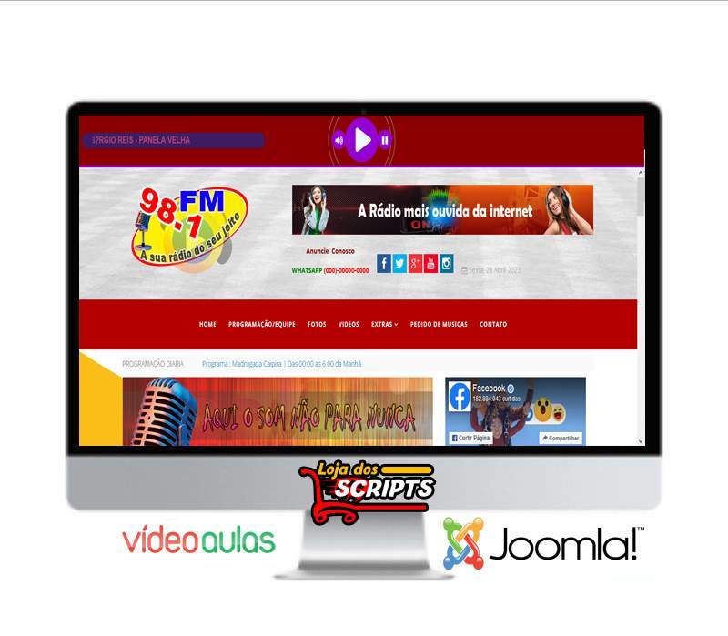 Web Rádio Super plus -COD-1355 - Joomla