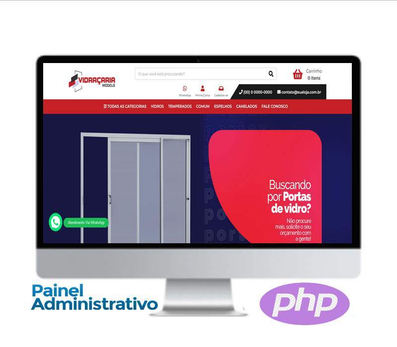 Site para Vidraçaria - COD-7781