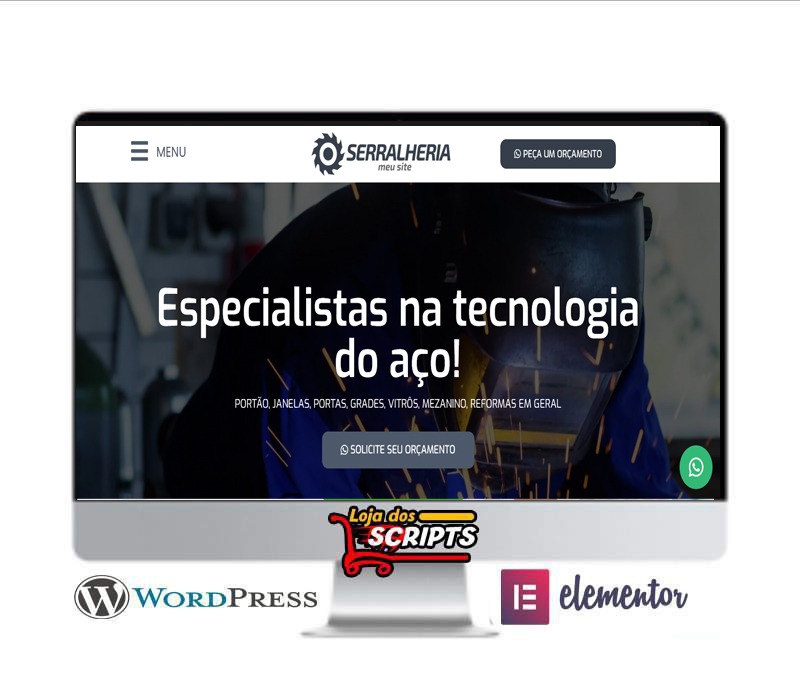 Site Para Serralheria - COD-SERR-9991