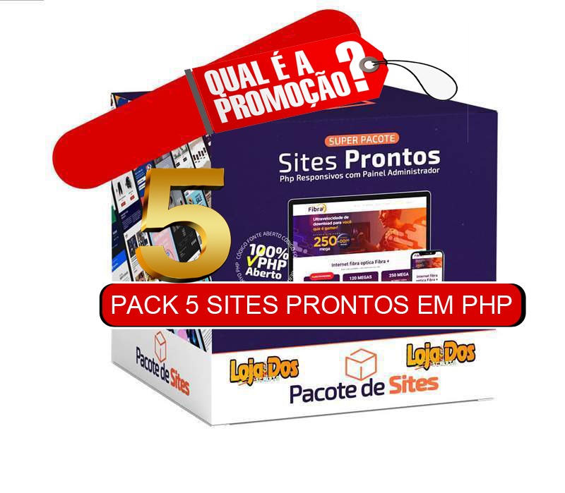 SUPER PACOTE COM 5 SCRIPTS EM PHP PURO - PACK 1